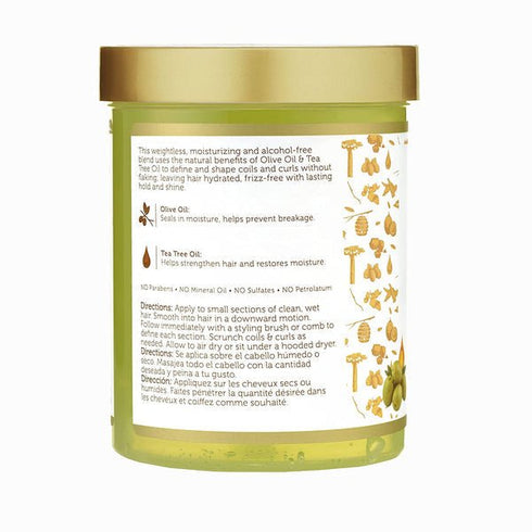 African Pride Moisture Miracle Olive Oil & Tea Tree Oil Max Hold Styling Gel 15oz